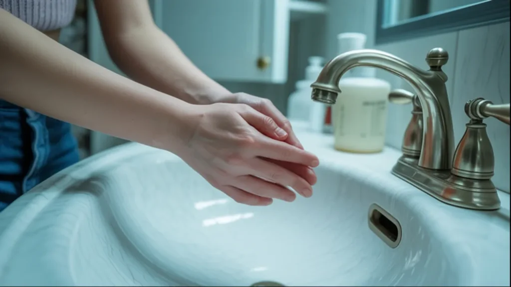ocd in teenagers: washing hands